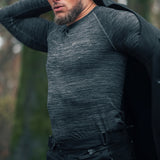 OXFORD Advanced Base Layer MS Top Charcoal Marl