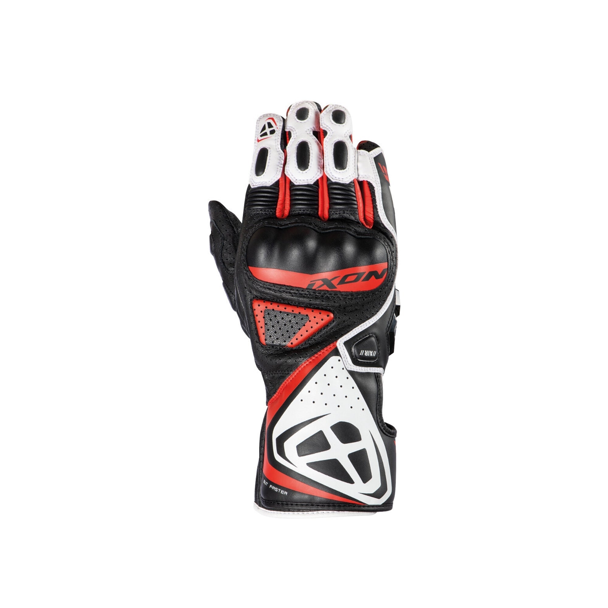 IXON- GUANTES GP5 AIR MAN BLACK/WHITE/RED – 3 – Maximomoto PT