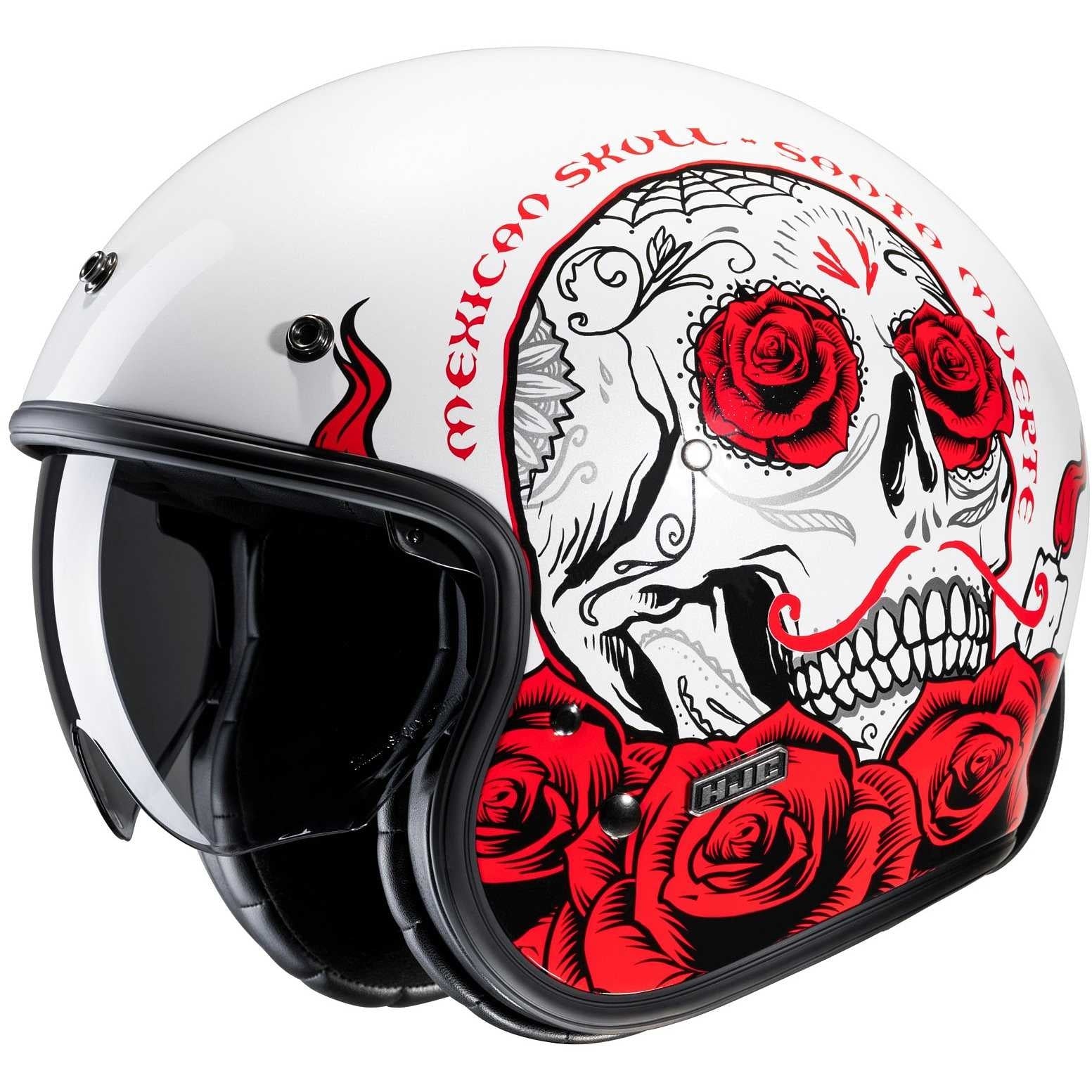 HJC V31 DESTO MC1 CAPACETE DE MOTO ABERTO ESTILO RETRO