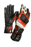 MUGENRACE G-MNR 2480 COWY Moto Luvas Preto Branco Vermelho