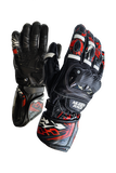 MUGENRACE MOONE Motocicleta Couro Luvas Vermelho Preto