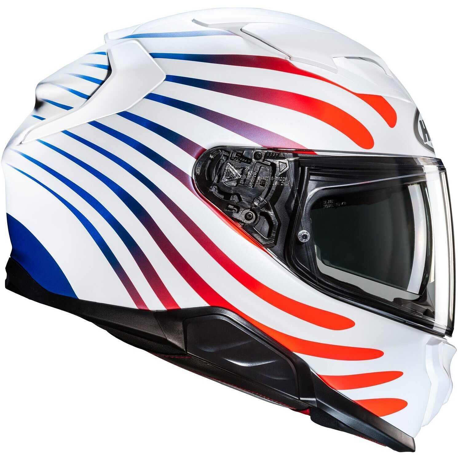 HJC F71 ZEN MC21SF Branco azul Vermelho Casco de moto turismo deportivo – 2 – Maximomoto PT