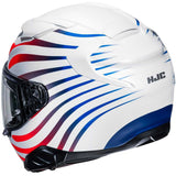HJC F71 ZEN MC21SF blanco azul rojo Casco de moto turismo deportivo