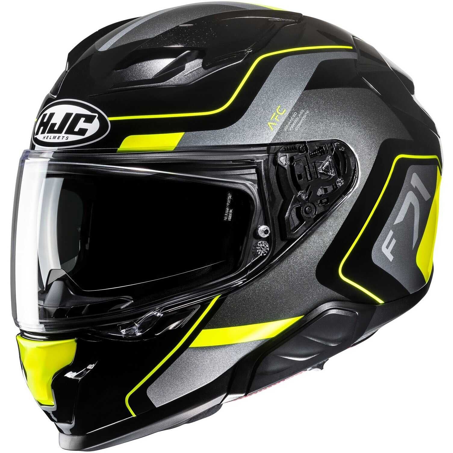 HJC F71 ARCAN MC3H gray yellow tourist sports motorcycle hull – 1 – Maximomoto PT