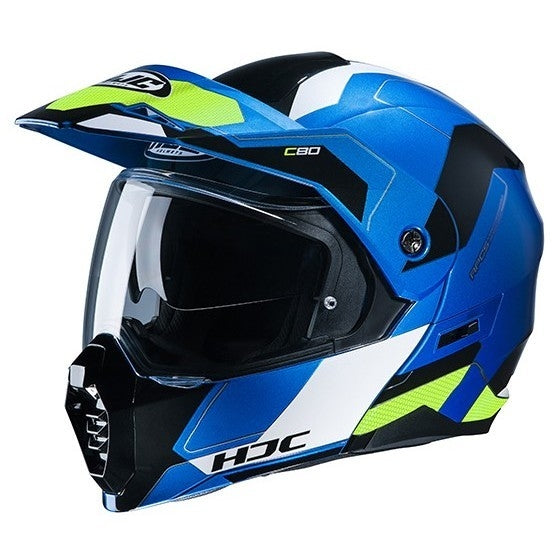 HJC C80 ROX MC24 Moto Modular Capacete Azul