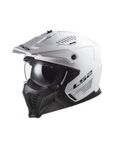 LS2 OF606 DRIFTER CAPACETE ABERTO MOTO BRANCO SÓLIDO – Maximomoto PT