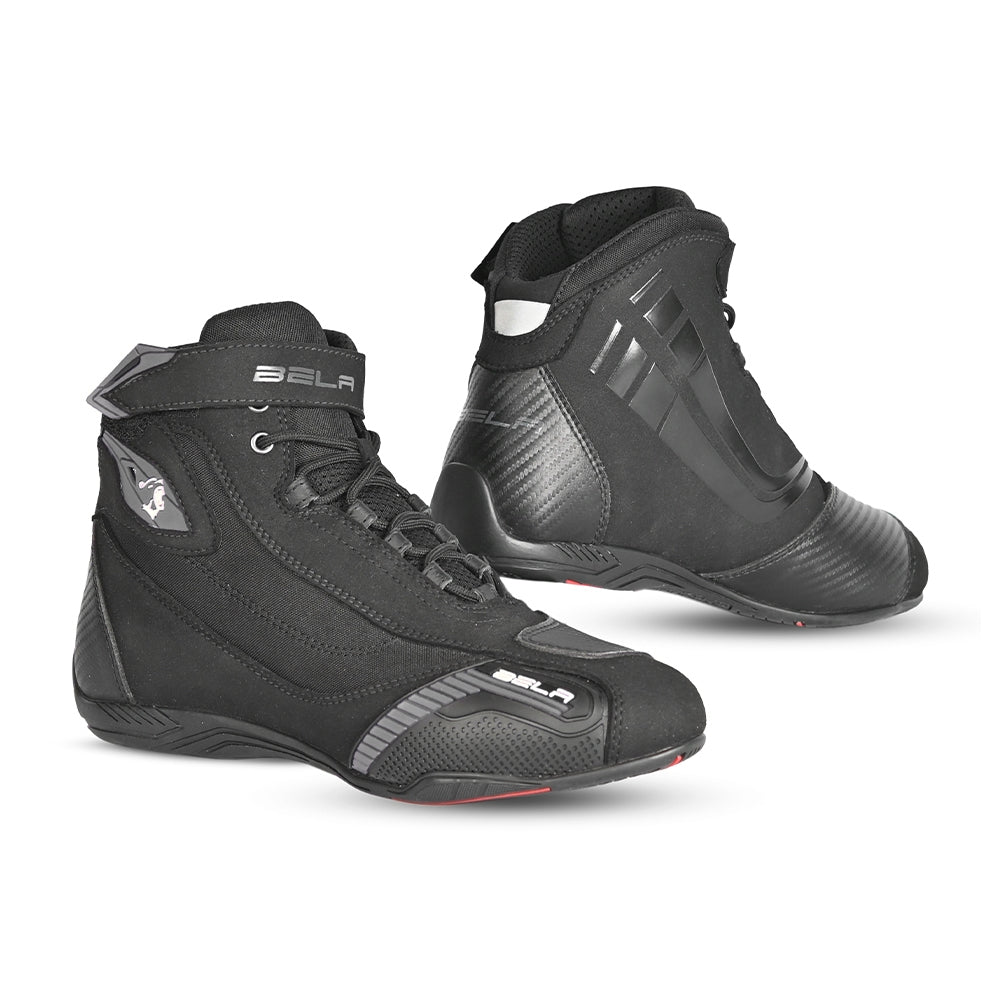 BELA Kiva Homem Moto Couro Botas Preta Cinza