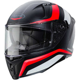 CABERG-CASCO AVALON BLAST MATT BLACK/WHITE/RED FLUO – Maximomoto PT