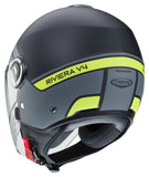 CABERG-CASCO RIVIERA V4 ELITE MATT/BLACK/ANTHRA/YELLOW F
