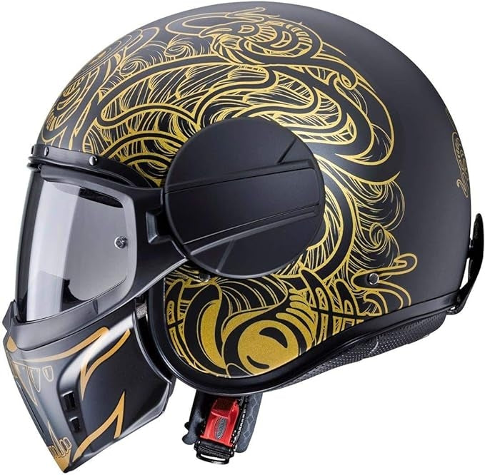 CABERG-CASCO GHOST MAORI MATT BLACK/GOLD – 4 – Maximomoto PT