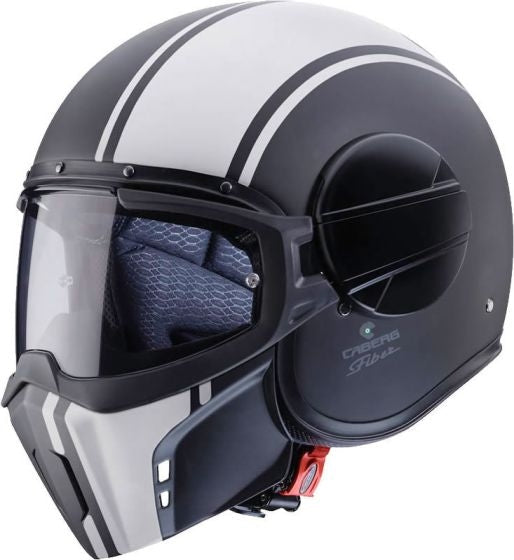 CABERG-CASCO GHOST LEGEND MATT BLACK/WHITE
