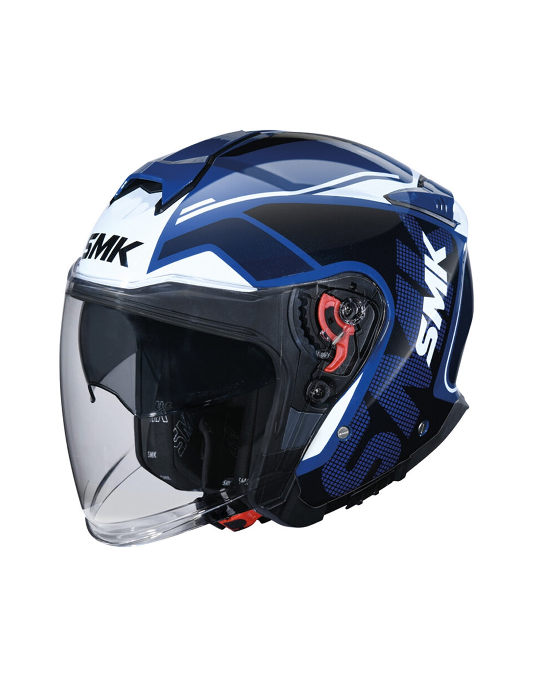 SMK GTJ TOURER DECORADO MOTO ABERTO CAPACETE BRILLO (GL515)