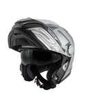GIVI CASCO MOD X23/SYDNEY C/PL.D/VIPER NEGRO-MT/PLATA