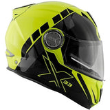 GIVI CASCO MOD X23/SYDNEY C/PL.D/ECLIPSE YELLOW NN/NEGRO