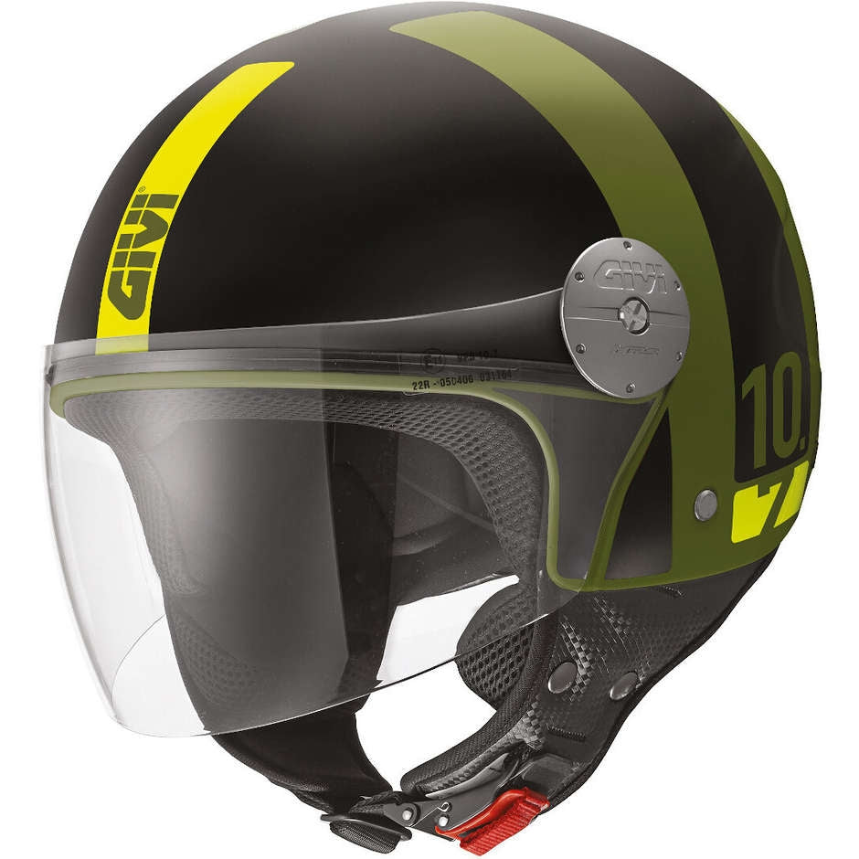 GIVI 10.7 MINI-J.D CAMOUPLANOE Moto Jet Capacetes Negro Amarelo – 2 – Maximomoto PT