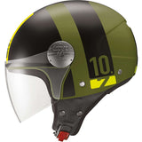 GIVI 10.7 MINI-J.D CAMOUPLANOE Moto Jet Capacetes Negro Amarelo