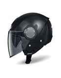 GIVI CASCO JET 124/FUTURE.D/STRIPES TITANIO-MT/NEGRO