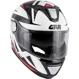 GIVI X.23 SYDNEY POINTED Moto Modular Capacete Branco Vermelho Preto