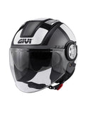 GIVI CASCO JET-R 111/AIR JET.D/ROUND BLANCO/NEGRO