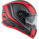GIVI 50. 6 STOCCARDA SPLINTER Moto Integral Capacete Preto Vermelho
