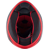 GIVI 50. 6 STOCCARDA SPLINTER Moto Integral Capacete Preto Vermelho