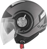 GIVI CASCO JET-R 111/AIR JET.D/ROUND TITANIO/NEGRO