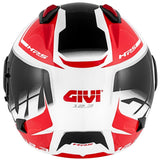 GIVI 12.3 STRATOS SHADE Aberto Scooter Jet Capacete Preto Branco