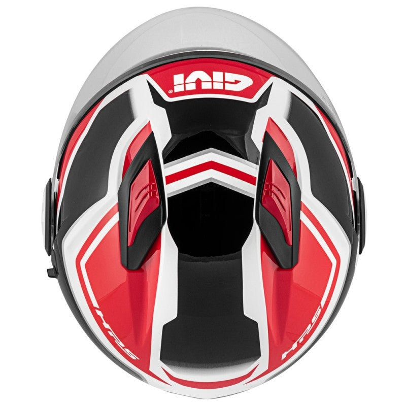 GIVI 12.3 STRATOS SHADE Open Face Scooter Jet Helmet Black White – 4 – Maximomoto PT