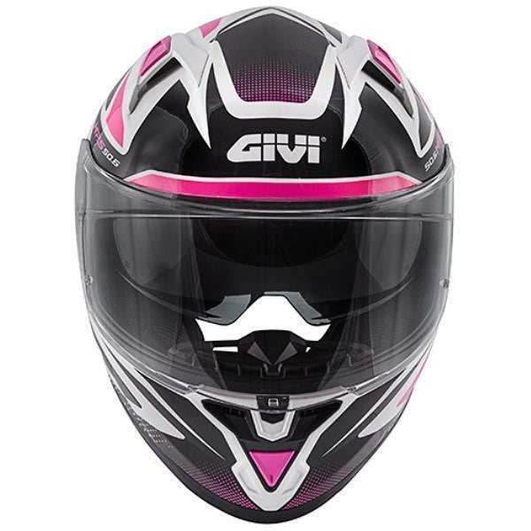 GIVI 50.6 STOCCARDA FOLLOW Moto Integral Capacete Branco Fúcsia – 2 – Maximomoto PT