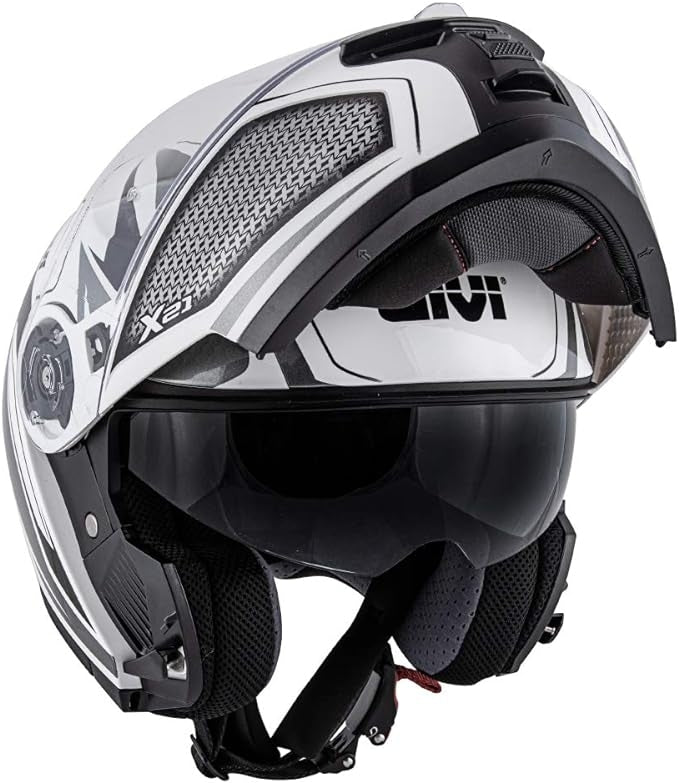 GIVI - X21 CHALLENGER SHIVER WHITE TITANIUM BLACK – 6 – Maximomoto PT