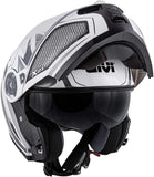 GIVI - CASCO X21 CHALLENGER SHIVER BLANCO TITANIO NEGRO