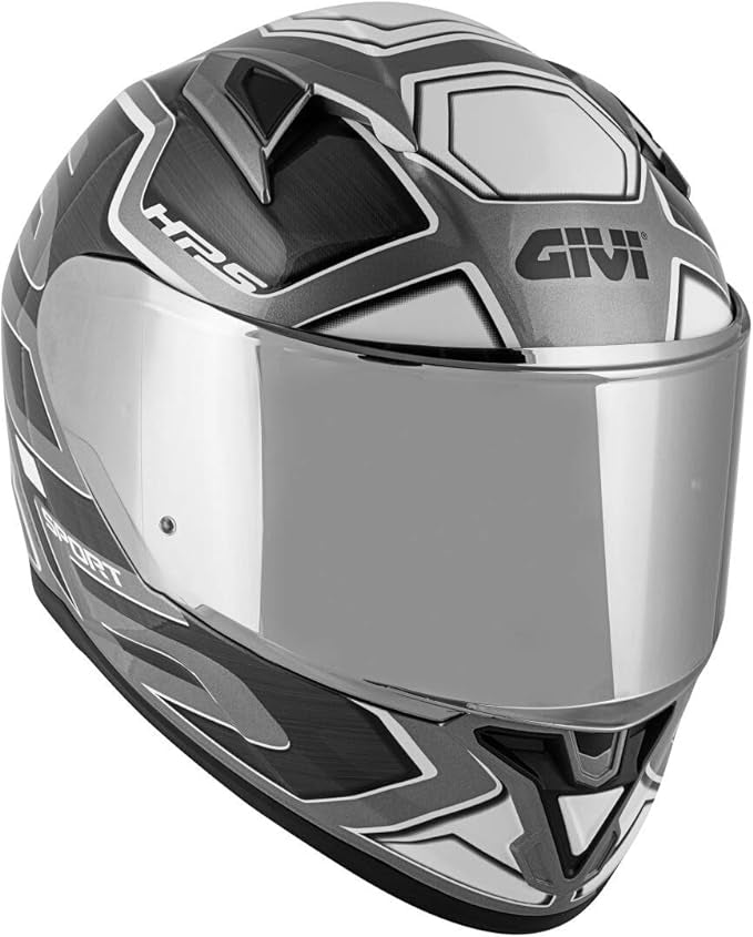 GIVI 50.6 SPORT LED DEEP Moto Integral Capacete Preto Prata – 3 – Maximomoto PT