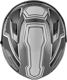 GIVI 50.6 SPORT LED DEEP Moto Integral Capacete Preto Prata
