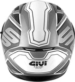 GIVI 50.6 SPORT LED DEEP Moto Integral Capacete Preto Prata