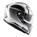 GIVI 50.6 STOCCARDA GLADE Moto Integral Capacete Titânio Branco