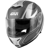 GIVI CASCO MOD X21/CHALLENGER C/PL.D/SHIVER TITANIO-MT/PLATA