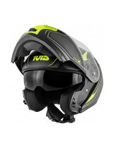 GIVI MOD X.21 CHALLENGER GLOBE Moto Modular Capacete Preto Amarelo – Maximomoto PT
