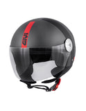 GIVI CASCO DJET 107/MINI-J.D/CONCEPT GRIS-MT/GRIS/RED