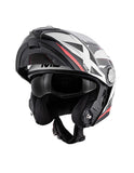 GIVI X.23 SYDNEY POINTED Moto Modular Capacete Branco Vermelho Preto