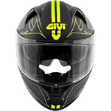 GIVI CASCO FULL 506/STOCCARDA D/SPLINTER NEGRO-MT/YELLOW