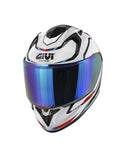 GIVI 50.8 MACH1 CASCO Integral Blanco Negro Rojo