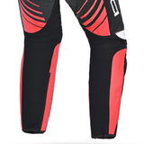 BELA MONO 1 PC Aragone Couro Moto Fato Preto Vermelho