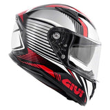 GIVI CASCO FULL 506/STOCCARDA.D/GLADE NEGRO/ROJO