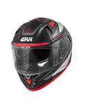 GIVI 50.6 STOCCARDA FOLLOW Moto Integral Capacete Titânio Vermelho