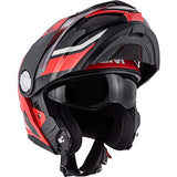 GIVI X.33 CANYON DIVISION Moto Integral Modular Capacete Vermelho Preto