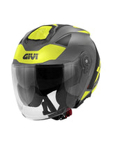 GIVI - CASCO JET X25 TARGET TITAN NEGRO YELLOW – Maximomoto PT