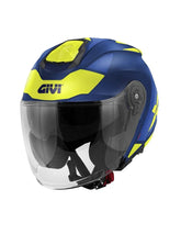 GIVI - CASCO JET X25 TARGET AZUL YELLOW – Maximomoto PT