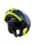 GIVI X.21 CHALLENGER SPIRIT Moto Modular Capacete Azul Amarelo
