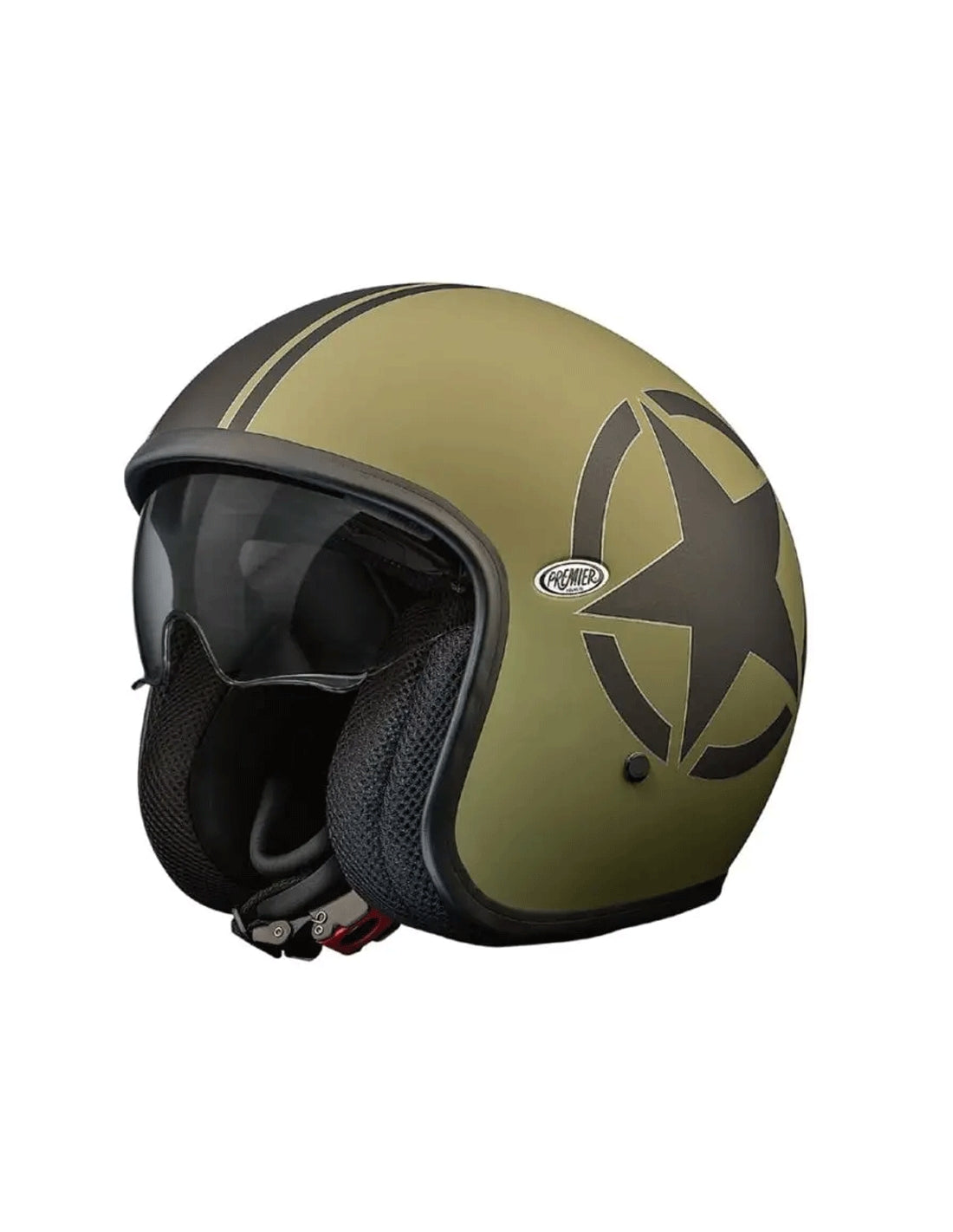 PREMIER VINTAGE STAR MILITARY BM MOTO JET CAPACETE