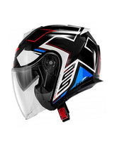 GIVI - CASCO JET X25 TRACE NEGRO BLANCO BLUE – Maximomoto PT